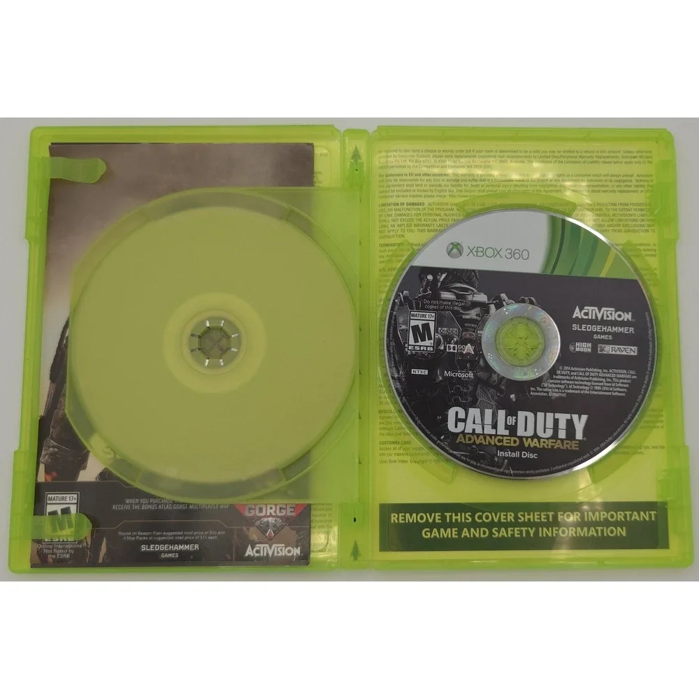 Call of Duty Advanced Warfare - Day Zero Edition - Xbox 360 - Tested CIB
